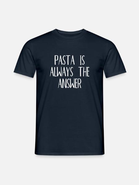 Pasta pasta Italian spaghetti gift - Men's T-Shirt - navy