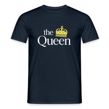 Partnerlook le roi reine cadeau - T-shirt homme - marine - Devant - AI Model Male 178 light (178cm)