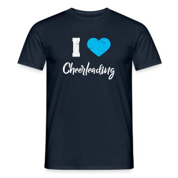 Cheerleading cheerleader guard guards dance carnival - Men's T-Shirt - navy - Front - AI Model Male 178 light (178cm)