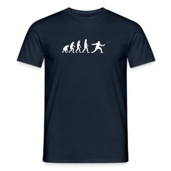 Escrime escrime cadeau d'escrimeur timbales - T-shirt homme - marine - Devant - AI Model Male 178 light (178cm)