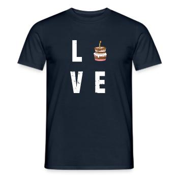 Cake Tart Tart Baking Baker Pastry Cake - Men's T-Shirt - navy - Front - AI Model Male 178 light (178cm)