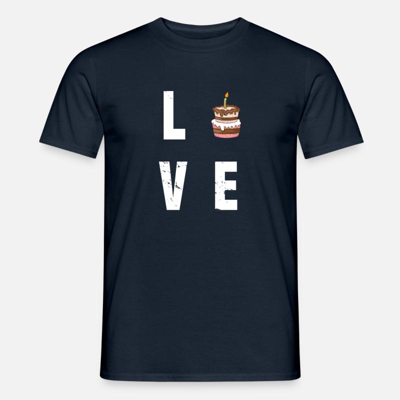 Cake Tart Tart Baking Baker Pastry Cake - Men's T-Shirt - navy