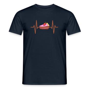 Cake Tart Tart Baking Baker Pastry Cake - Men's T-Shirt - navy - Front - AI Model Male 178 light (178cm)