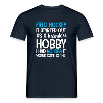 Feldhockey Field Hockey Hallenhockey Hockeysport - Männer T-Shirt - Navy - Vorne - AI Model Male 178 light (178cm)