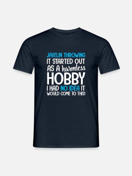 Javelin Throwing Javelin Throwing - Men's T-Shirt - navy
