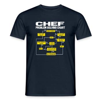 Koch Kochen Chef Chefkoch Küchenchef Köchin Küche - Männer T-Shirt - Navy - Vorne - AI Model Male 178 light (178cm)
