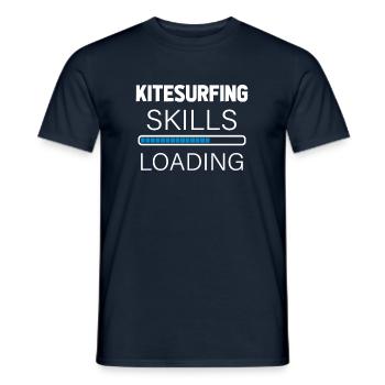 Kitesurf Kitesurfers Kiteboarding Kiteboard Kite - T-shirt homme - marine - Devant - AI Model Male 178 light (178cm)