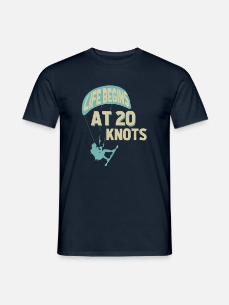 Kitesurfing Kitesurfers Kiteboarding Kiteboard Kite - Men's T-Shirt - navy