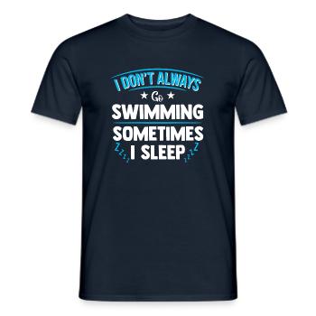 Natation nageur natation sport natation natation - T-shirt homme - marine - Devant - AI Model Male 178 light (178cm)