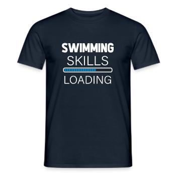 Natation nageur natation sport natation natation - T-shirt homme - marine - Devant - AI Model Male 178 light (178cm)