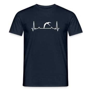 Turmspringen Kunstspringen Wasserspringen Geschenk - Männer T-Shirt - Navy - Vorne - AI Model Male 178 light (178cm)