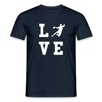 Handball Handball Joueur de handball Cadeau - T-shirt homme - marine - Devant - AI Model Male 178 light (178cm)
