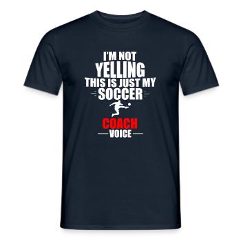 Football footballeur football jeu football football - T-shirt homme - marine - Devant - AI Model Male 178 light (178cm)