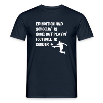 Football footballeur football jeu football football - T-shirt homme - marine - Devant - AI Model Male 178 light (178cm)