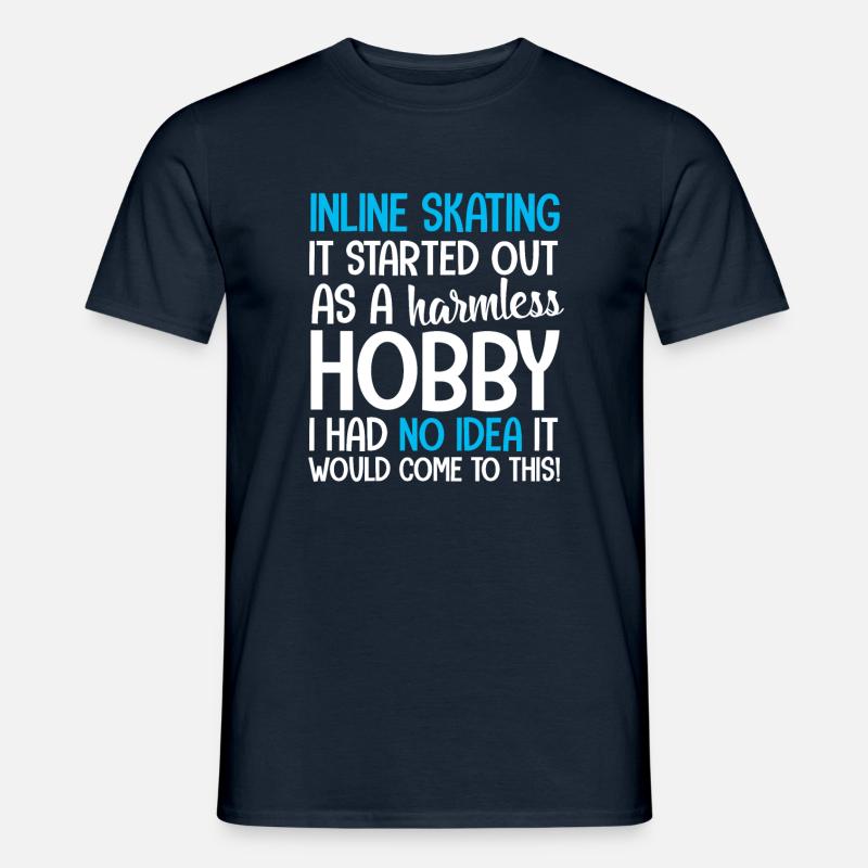 Inline Skating Inliner Inlineskating Rollschuhe - Männer T-Shirt - Navy