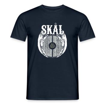 Viking Viking Valhalla Odin Thor Nordmann Skal - T-shirt homme - marine - Devant - AI Model Male 178 light (178cm)