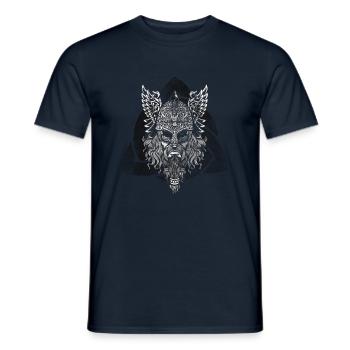 Viking Viking Valhalla Odin Thor Nordmann Skal - T-shirt homme - marine - Devant - AI Model Male 178 light (178cm)