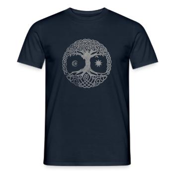 Viking Viking Valhalla Odin Thor Nordmann Skal - T-shirt homme - marine - Devant - AI Model Male 178 light (178cm)