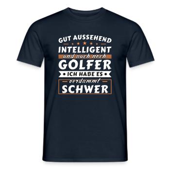 Gut aussehend intelligent - Golfer Edition - Männer T-Shirt - Navy - Vorne - AI Model Male 178 light (178cm)