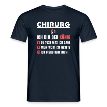 Chirurg Geschenk - Ich bin der König - Männer T-Shirt - Navy - Vorne - AI Model Male 178 light (178cm)