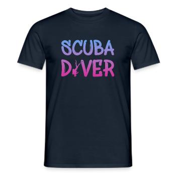Scuba Diver Tauchen Taucher Diving - Männer T-Shirt - Navy - Vorne - AI Model Male 178 light (178cm)