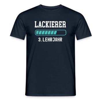 Lackierer Ausbildung 3 Lehrjahr 3. Ausbildungsjahr - Männer T-Shirt - Navy - Vorne - AI Model Male 178 light (178cm)