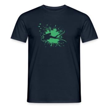 Taucher Design für Scuba Diver Tauchen Diving - Männer T-Shirt - Navy - Vorne - AI Model Male 178 light (178cm)
