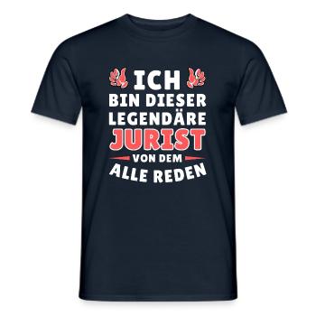Ich bin dieser legendäre Jurist - Männer T-Shirt - Navy - Vorne - AI Model Male 178 light (178cm)