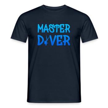 Master Diver - Männer T-Shirt - Navy - Vorne - AI Model Male 178 light (178cm)