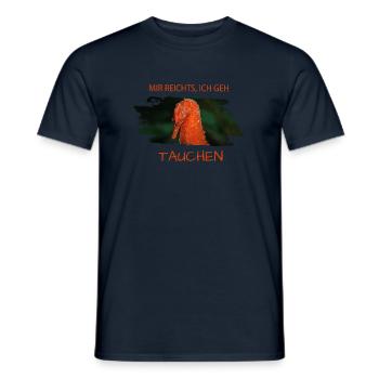 Tauchen Diving Seahorse Seepferdchen - Männer T-Shirt - Navy - Vorne - AI Model Male 178 light (178cm)