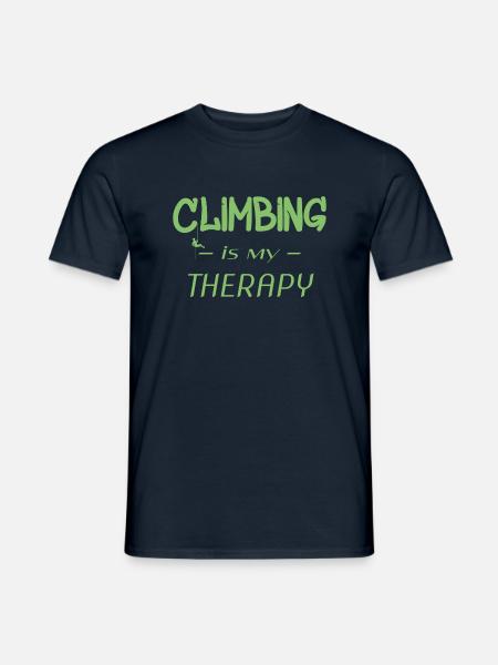 Klettern - Bouldern - Kletterwand - Climbing - Männer T-Shirt - Navy