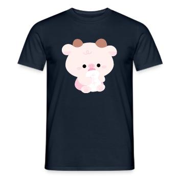 Cow Toddler - Men's T-Shirt - navy - Front - AI Model Male 178 light (178cm)