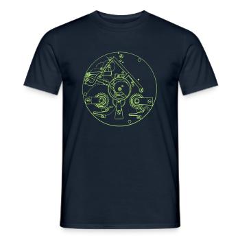 Pendule arithmetic impact unit - Men's T-Shirt - navy - Front - AI Model Male 178 light (178cm)