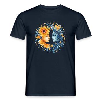Sun & Moon - Men's T-Shirt - navy - Front - AI Model Male 178 light (178cm)