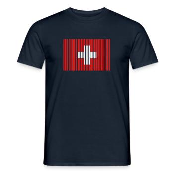 Schweiz Swiss - Männer T-Shirt - Navy - Vorne - AI Model Male 178 light (178cm)