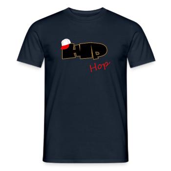 Hip Hop Rap - MC - Breakdance - Männer T-Shirt - Navy - Vorne - AI Model Male 178 light (178cm)