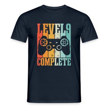 9 Anniversaire 9 Ans Cadeau d’anniversaire pour enfants - T-shirt homme - marine - Devant - AI Model Male 178 light (178cm)