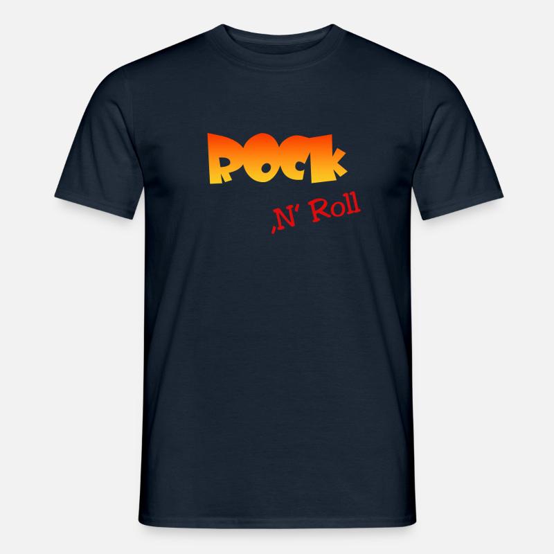Rock n Roll - Männer T-Shirt - Navy