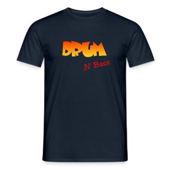 Drum n Bass - Männer T-Shirt - Navy - Vorne - AI Model Male 178 light (178cm)