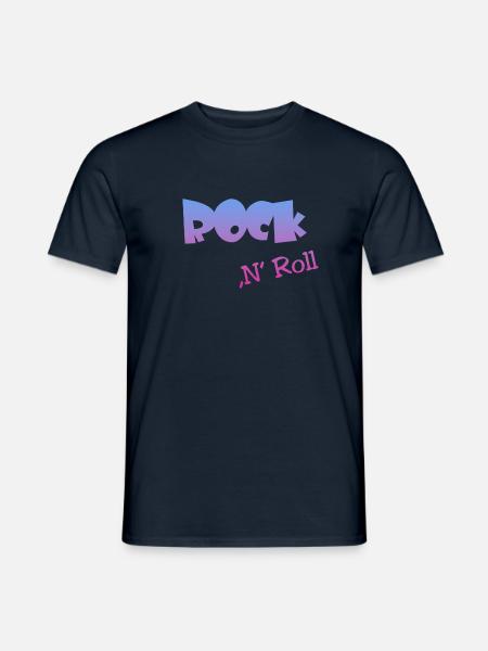 Rock n Roll - Männer T-Shirt - Navy