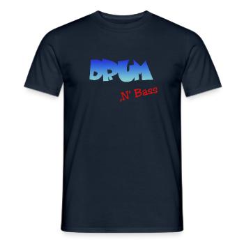 Drum n Bass, Techno, Minimal - Männer T-Shirt - Navy - Vorne - AI Model Male 178 light (178cm)