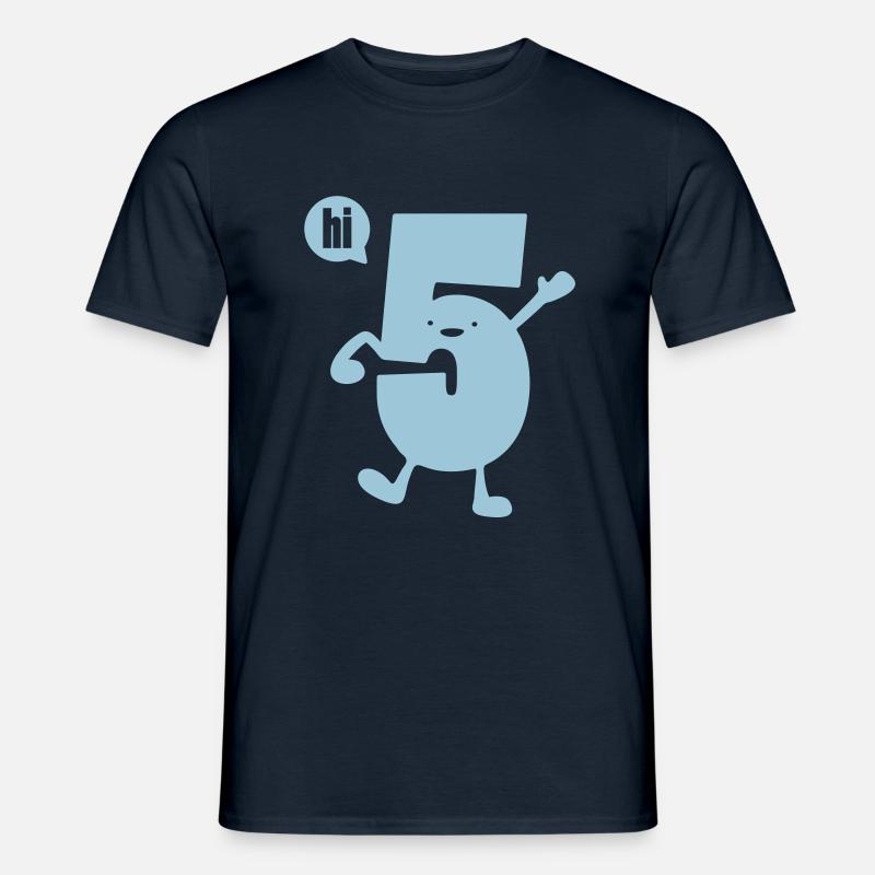high 5 - Männer T-Shirt - Navy