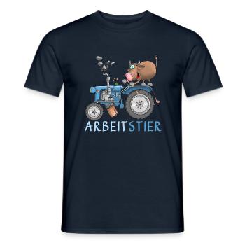 Funny workhorse - Men's T-Shirt - navy - Front - AI Model Male 178 light (178cm)
