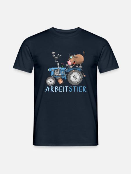 Funny workhorse - Men's T-Shirt - navy