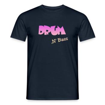 Drum n Bass, Techno, Minimal - Männer T-Shirt - Navy - Vorne - AI Model Male 178 light (178cm)