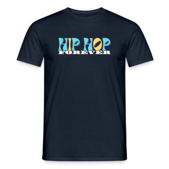 HIP HOP pour toujours - T-shirt homme - marine - Devant - AI Model Male 178 light (178cm)