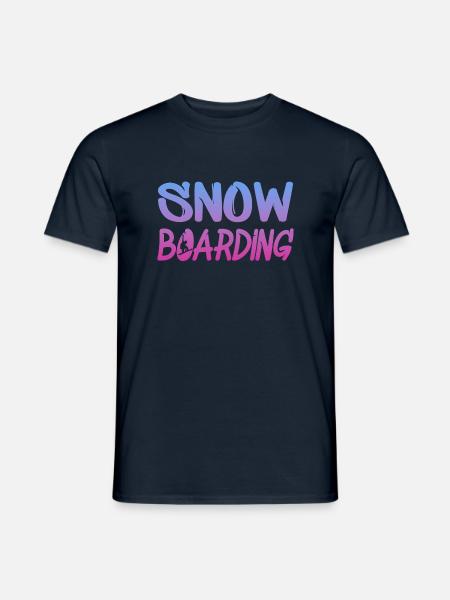snowboarding boarden - Männer T-Shirt - Navy