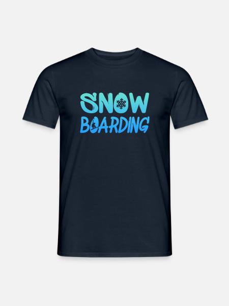 snowboarding - Männer T-Shirt - Navy
