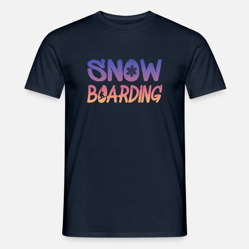 snowboarding - Männer T-Shirt - Navy