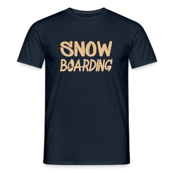 snowboarding boarden - Männer T-Shirt - Navy - Vorne - AI Model Male 178 light (178cm)